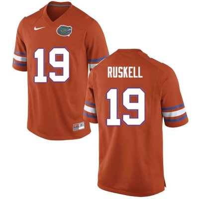 Men's Florida Gators #19 Jack Ruskell NCAA Nike Orange Authentic Stitched College Football Jersey SCE7062AA